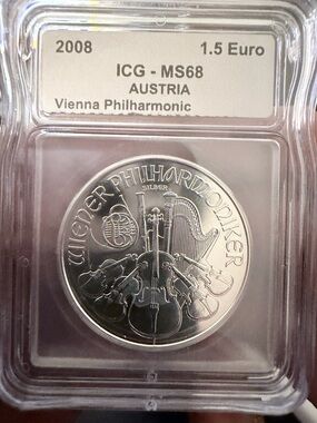 Vienna Philharmonic Silver Coin - Silver Tone Collector Piece